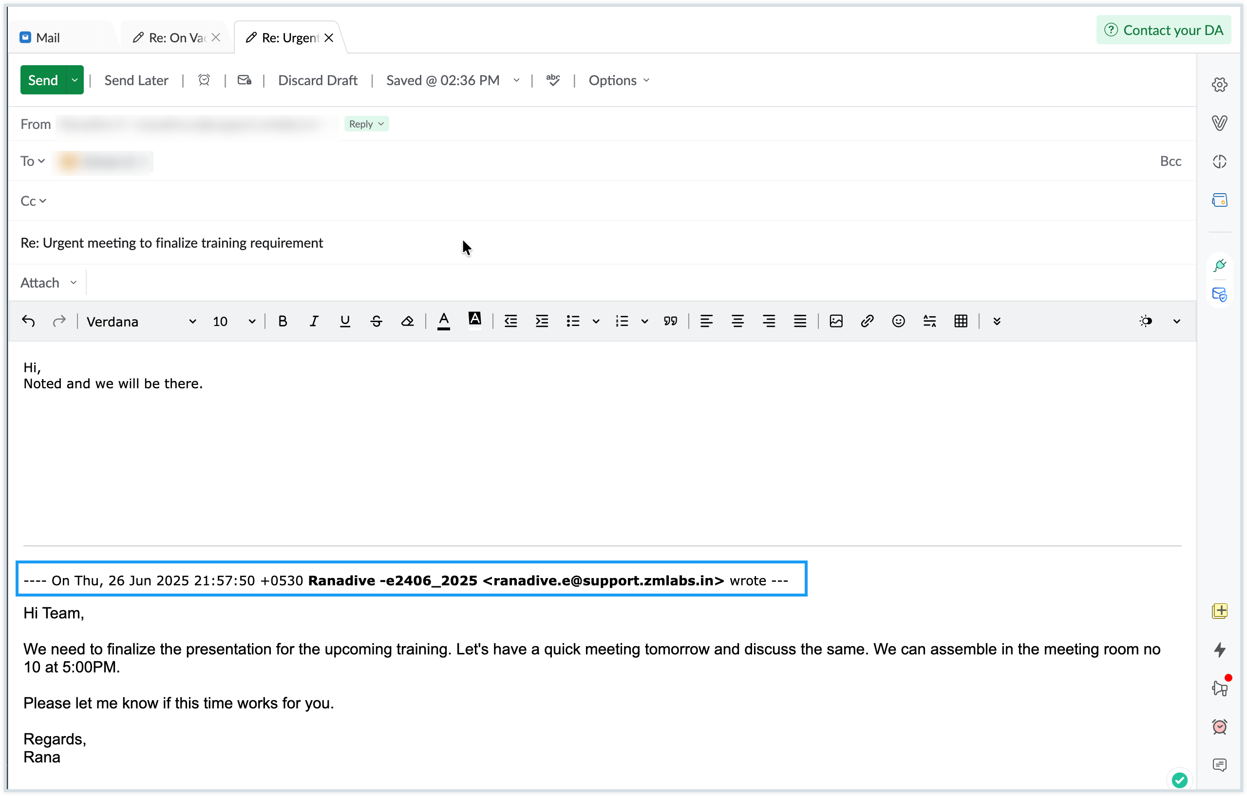 compact reply header compact reply header